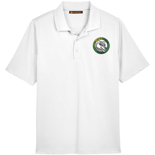 OLA Harriton Men's Advantage Snag Protection Plus Polo - White (Design 01) (OLA-132-WH)