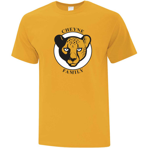 CNM Men’s Everyday Cotton Tee - Gold (Design 2) (CNM-111-GO)