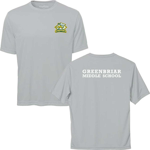 GNB Adult Pro Team Moisture Wicking Tee - Silver (GNB-002-SV)