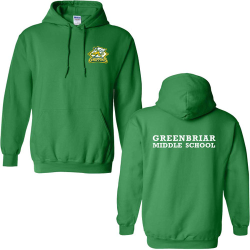 GNB Adult Pullover Hoodie - Irish Green (Design 1) (GNB-004-IG)