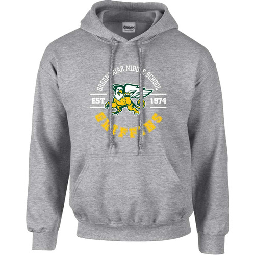 GNB Adult Pullover Hoodie - Sport Grey (Design 2) (GNB-007-SG) 