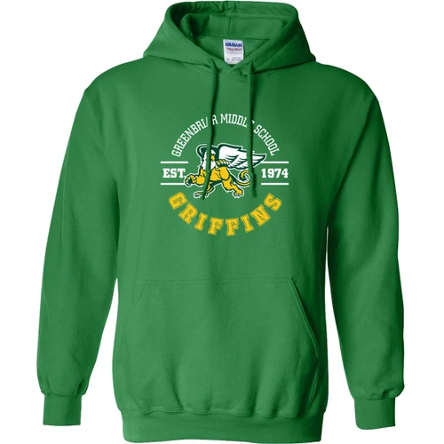 GNB Adult Pullover Hoodie - Irish Green (Design 2) (GNB-007-IG)