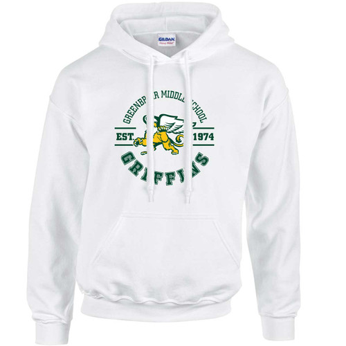GNB Adult Pullover Hoodie - White (Design 2) (GNB-007-WH)