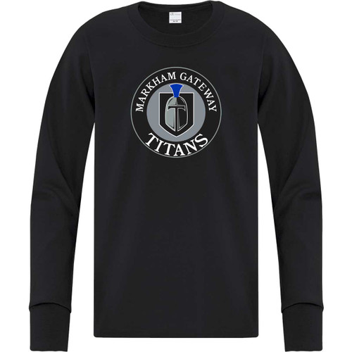MGP Youth Cotton Long Sleeve Tee - Black (MGP-304-BK)