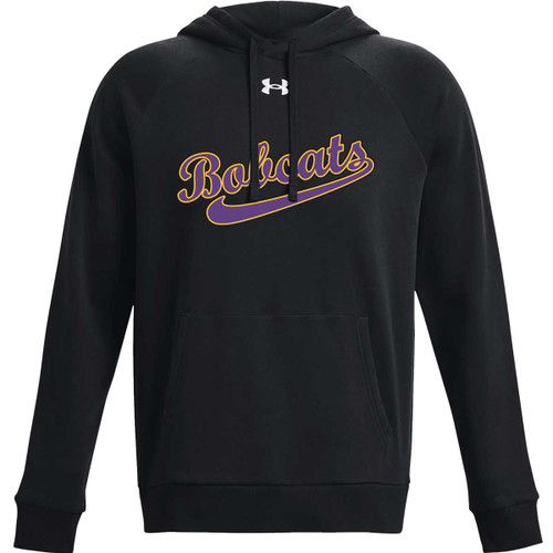 BRS Under Armour Men’s Rival Fleece Hoodie - Black (Design -2) (BRS-105-BK)