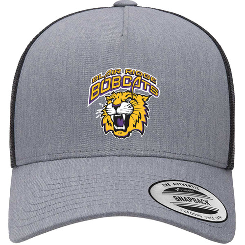 BRS Yupoong Adult Retro Trucker Cap - Heather/Black (BRS-051-HB.AS-6506-HBK-OS)