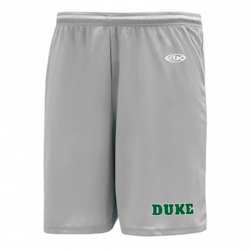 DOC Adult Moisture Wicking Athletic Short with New Duke Logo - Grey (DOC-043-GY)