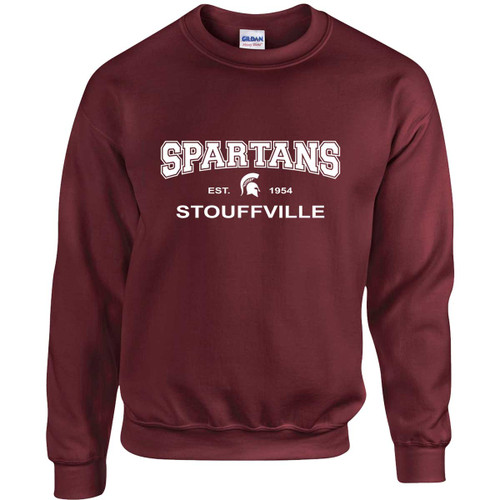 SDS Adult Heavy Blend Fleece Crew (Design - 2) - Maroon (SDS-008-MA)