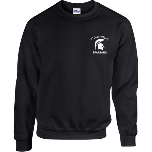 SDS Adult Heavy Blend Fleece Crew (Design - 4) - Black (SDS-013-BK)