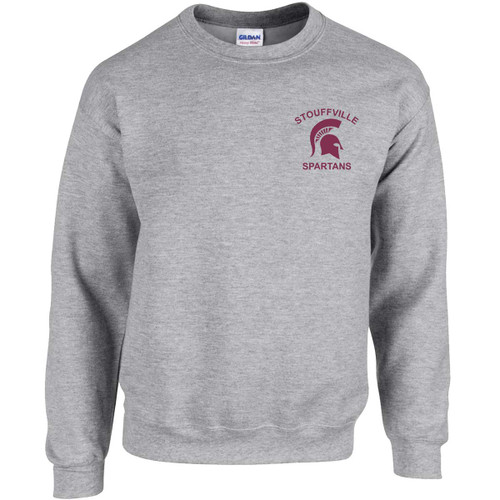 SDS Adult Heavy Blend Fleece Crew (Design - 4) - Sport Gray (SDS-013-SG)