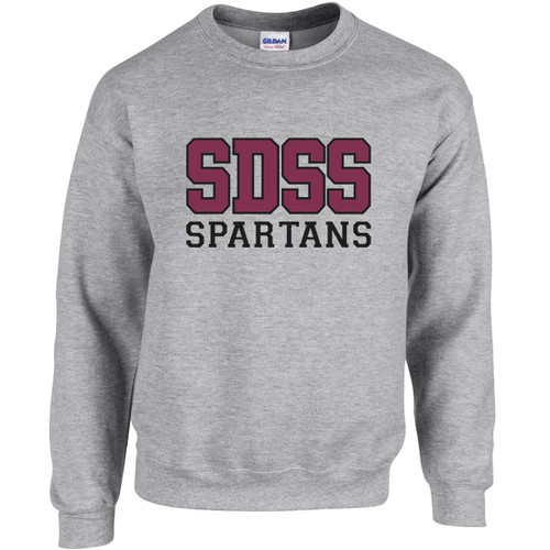 SDS Adult Heavy Blend Fleece Crew (Design - 3) - Sport Gray (SDS-010-SG)