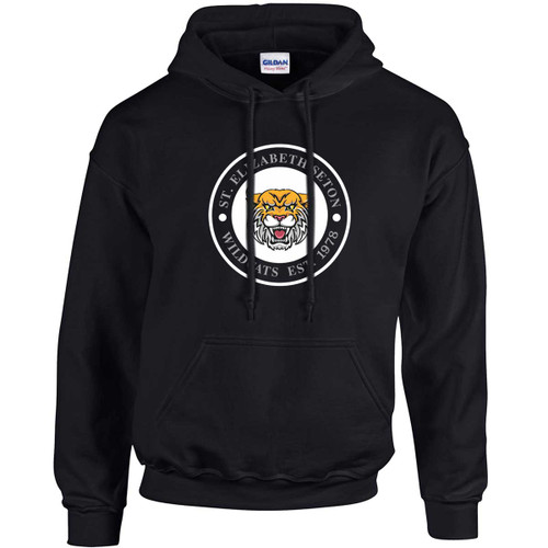 STN Adult Heavy Blend Hooded Sweatshirt - Black (STN-001-BK)