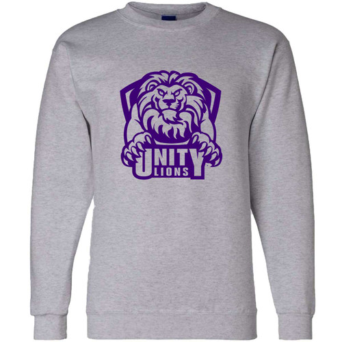 UCS Champion Adult Powerblend Fleece Crew Neck Sweatshirt - Light Steel (UCS-014-LS)