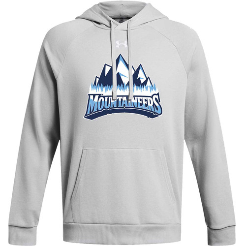 MLU Under Armour Men’s Rival Fleece Hoodie - Mod Grey (Design 2) (MLU-105-MG)