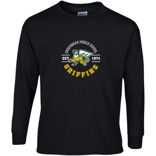 GNB Cotton Long Sleeve T-Shirt - Black (GNB-008-BK)
