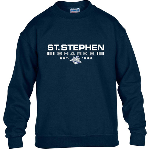 STE Youth Heavy Blend Crewneck Sweatshirt - Navy (STE-304-NY)