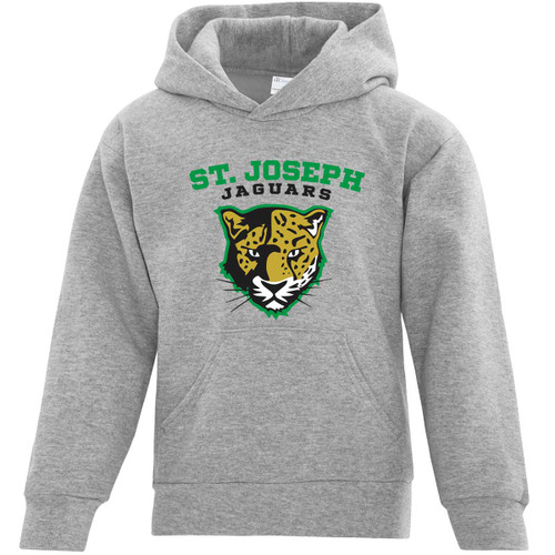 JSE ATC Youth Everyday Fleece Hooded Sweatshirt - Athletic Heather (JSE-307-AH)