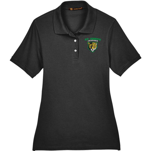 JSE Harriton Women’s Easy Blend Polo - Black (JSE-210-BK)