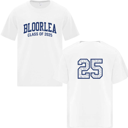 BLL Youth Everyday Cotton Grad T-Shirt - White (BLL-301-WH)