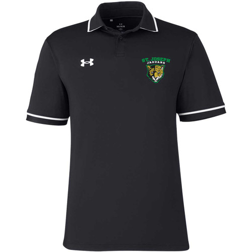 JSE Under Armour Men's Team Tipped Polo - Black (Staff) (JSE-119-BK)