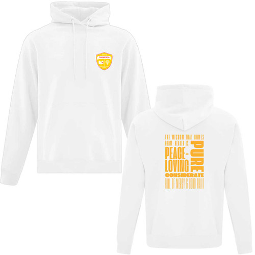 OCS Adult Thompson Hoodie - White (OCS-015-WH)