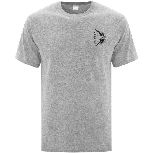 FHL Adult Forest Hill PS 100th Anniversary Grey T-Shirt - Athletic Grey (FHL-004-AH)