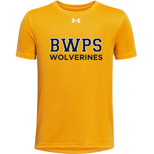 BWS Under Armour Youth Tech Team Short Sleeve Tee - Gold (Students) - Design 2 (BWS-333-GO)