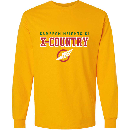 CHC Adult Ultra Cotton Long Sleeve T-Shirt - Gold (CHC-003-GO)