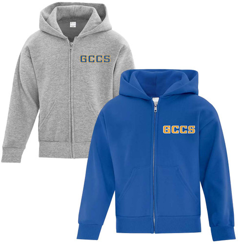 GCC Youth Everyday Fleece Full Zip Hooded Sweatshirt (GCC-321)