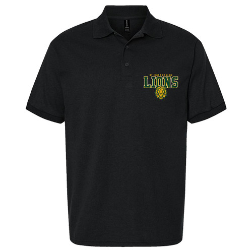 Gildan Dry Blend Adult Jersey Polo - Black (SRL-006-BK)