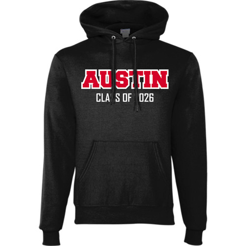 FLA Champion Adult Pullover Hoodie with Embroidered 2026 Logo - Black (FLA-007-BK)