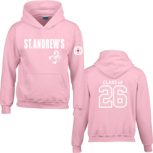 St. Andrew’s M.S. 2026 Youth Grad Hoodie - Light Pink (SAJ-310-LP)