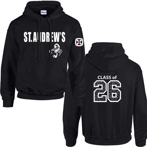 St. Andrew’s M.S. 2026 Adult Grad Hoodie - Black (SAJ-010-BK)