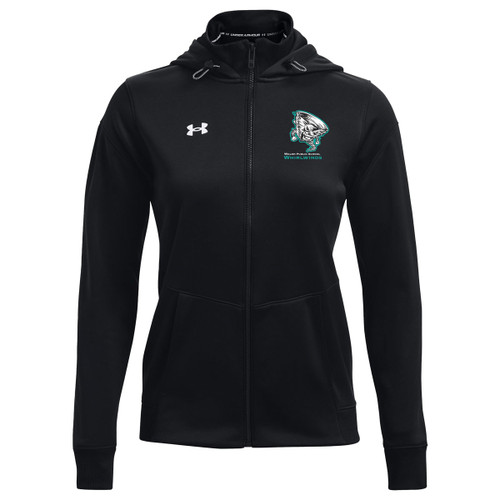 WAL UA Women's Storm Armour Fleece Full Zip Hoodie - Black (Staff) (WAL-211-BK)