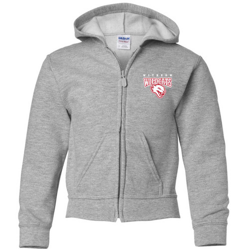 WAJ Youth Heavy Blend Full Zip Hooded Sweatshirt - Sport Grey (WAJ-306-SG) WAJ Youth Heavy Blend Full Zip Hooded Sweatshirt - Sport Grey (WAJ-306-SG)