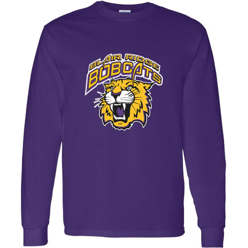BRS Adult Long Sleeve Cotton T-Shirt - Purple (BRS-011-PU)