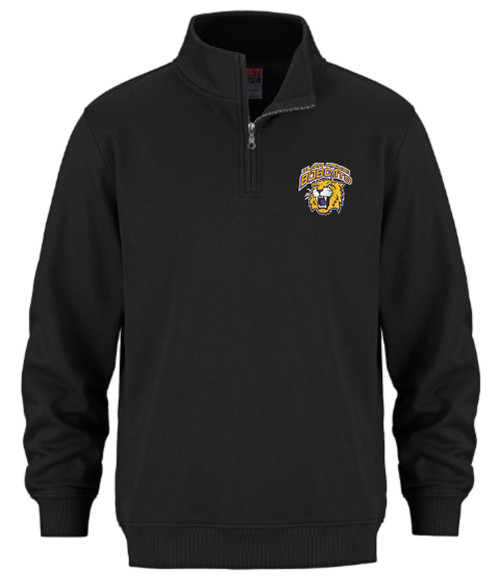 Flux Adult 1/4 Zip Sweatshirt - Black (BRS-027-BK.L00545)