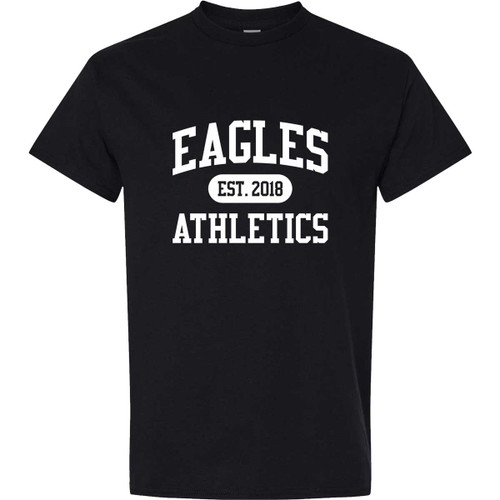 EVN Unisex Heavy Cotton Student T-Shirt - Black (Design 2) (EVN-024-BK)