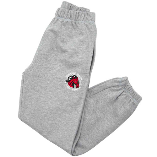 MOR Youth Everyday Sweatpant with Academic Logo - Athletic Heather (MOR-311-ATH)