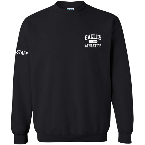EVN Unisex Heavy Blend Crewneck Staff Sweatshirt - Black (Design 2) (EVN-014-BK)
