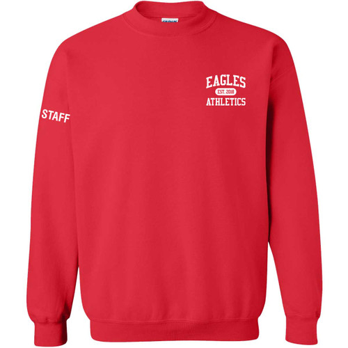 EVN Unisex Heavy Blend Crewneck Staff Sweatshirt - Red (Design 2) (EVN-014-RE)