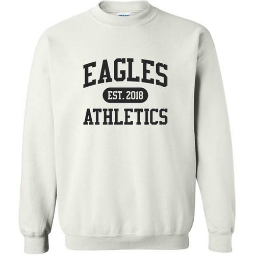 EVN Unisex Heavy Blend Crewneck Student Sweatshirt - White (Design 2) (EVN-026-WH)