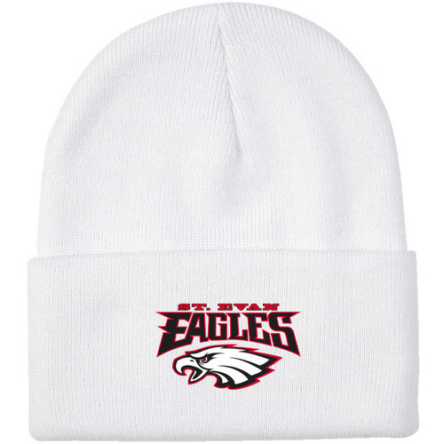 EVN Everyday Knit Cuff Staff Toque - White (EVN-053-WH.SN-C100-WHI-OS)