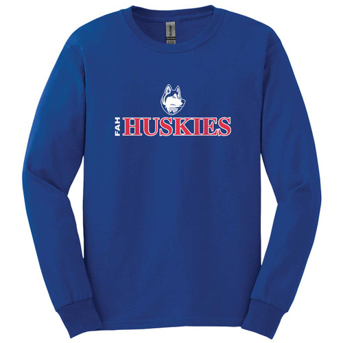 FAH Adult Ultra Cotton Long Sleeve T-shirt - Royal (Design 2) (FAH-009-RO)