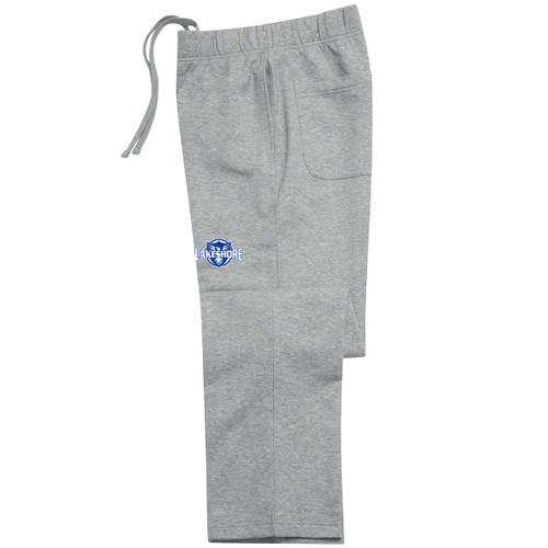 LKS Men’s Open Bottom Sweatpants - Heather Grey (LKS-116-DH)