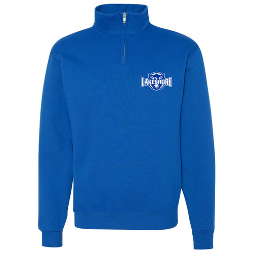 LKS Men’s Cadet Collar ¼ Zip Sweater - Royal (LKS-117-RO)