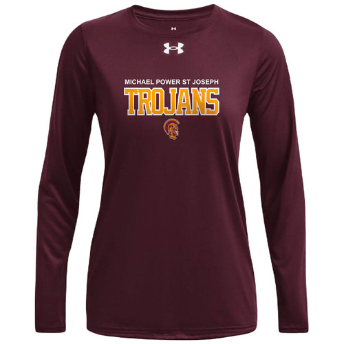 MPS Under Armour Ladies Tech Team Long Sleeve Tee - Maroon (MPS-241-MA)