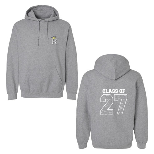 SRE Adult Heavy Blend 2027 Grad Hoodie - Sport Grey (SRE-014-SG)