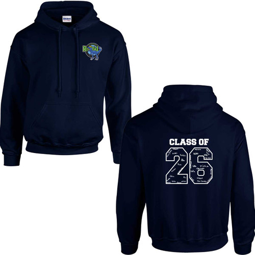 SRE Adult Heavy Blend 2026 Grad Hoodie - Navy (SRE-005-NY)