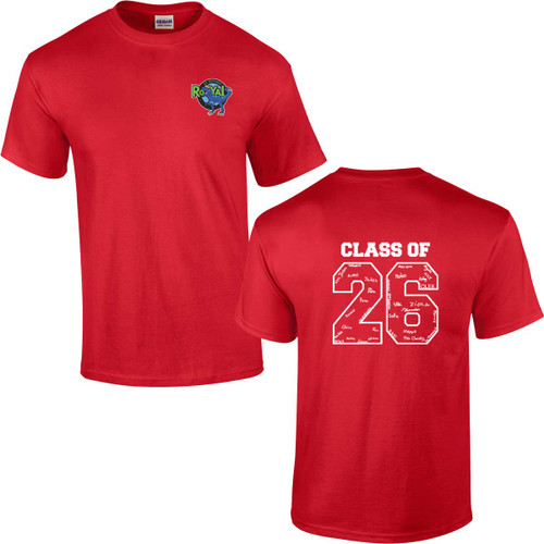 SRE Adult Ultra Cotton 2026 Grad T-shirt - Red (SRE-007-RE)